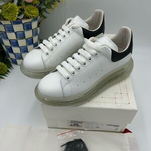 Men’s Alexander McQueen clear sole chunky sneakers size 41.5 made in Italy